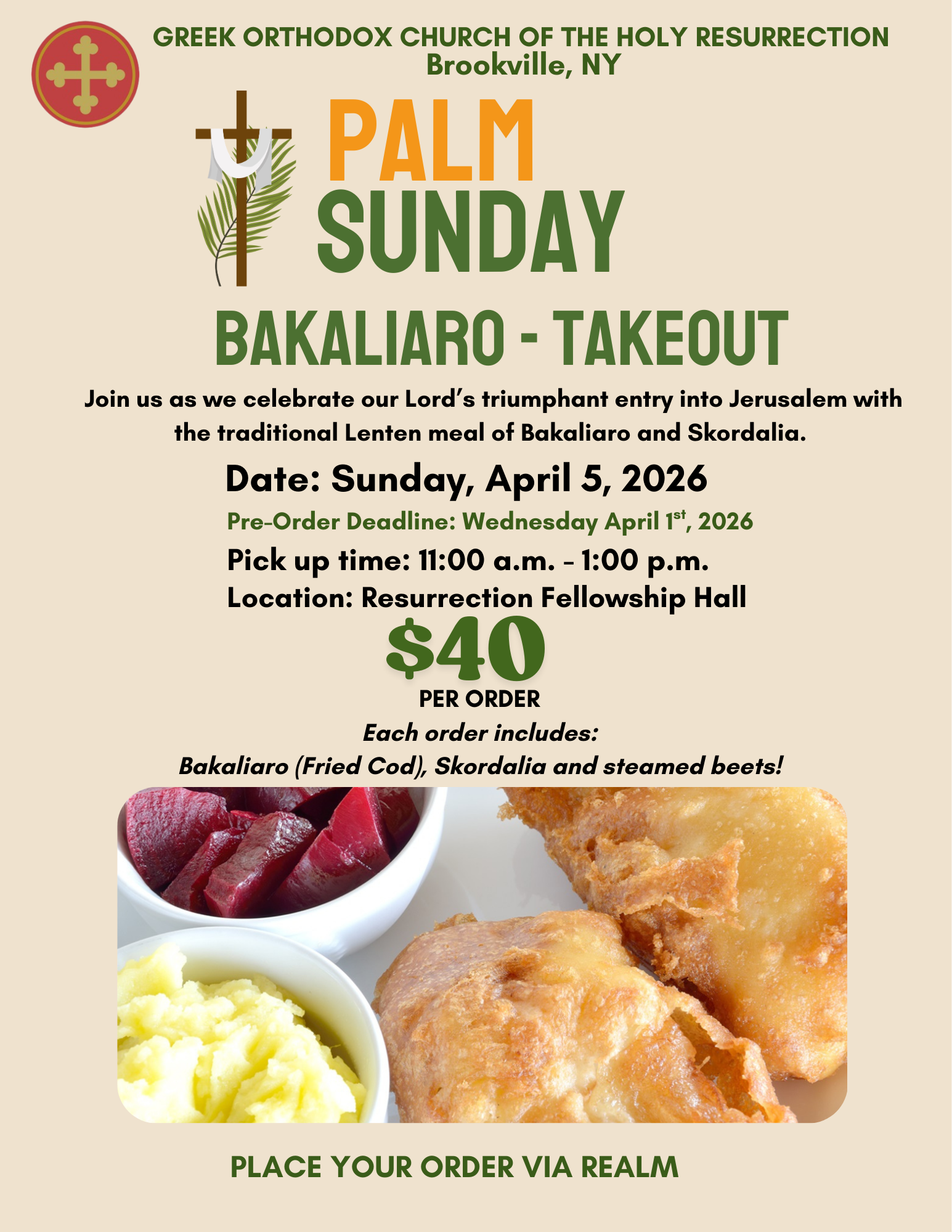 Palm Sunday Bakaliaro
