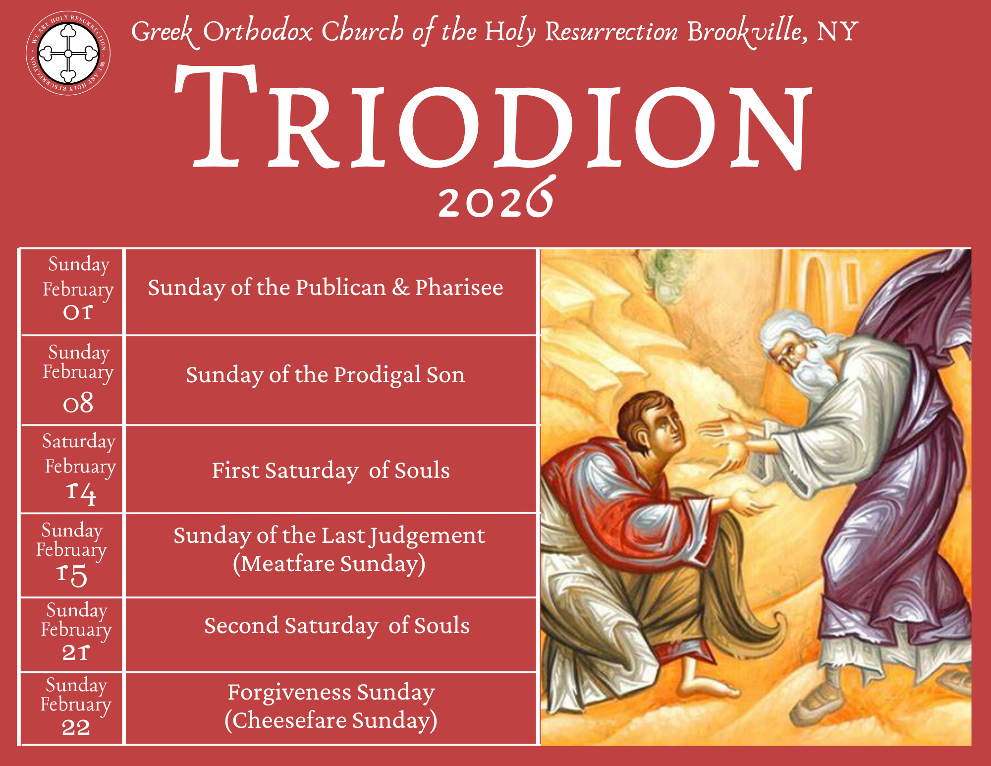 2026 Triodion